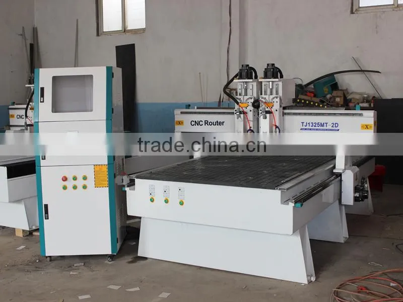 heavy duty 3d stone carving machine with 2 spindles