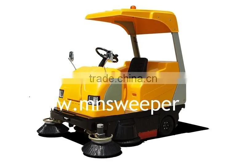 Germany technology imported battery use riding road sweeper with power supply 36V