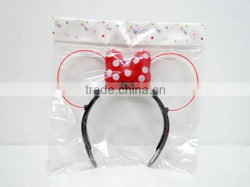 Promotional plstic hair clip flashing led light