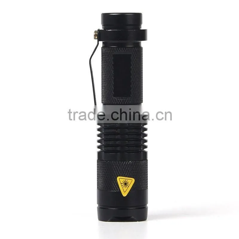 Promotional gift blue point flashlight rechargable