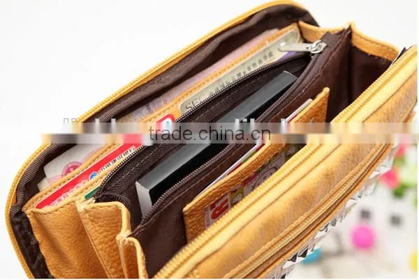 lady travel leather wallet