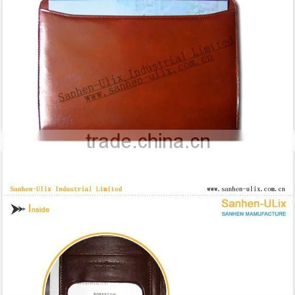 PU MATERIAL DOCUMENT FOLDER WITH 20 SHEETS NOTEPAD