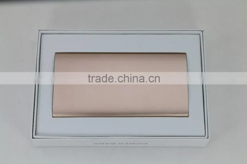 2016 New Design OEM Metal phone power bank 10000mAh