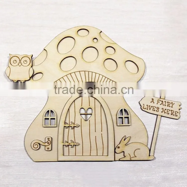 Wood craved craft and small template