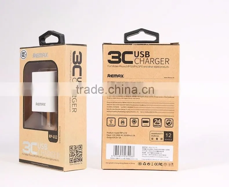 Original Remax CE Approved 5V 1A USB Charger for iphone charger