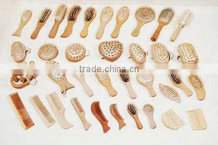 BIG Woodenbig hair comb vent Brush Hair keratin care and Beauty Spa Massage comb