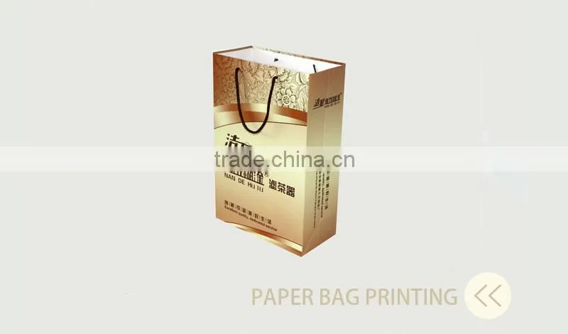Kraft with handle transparent paper bag