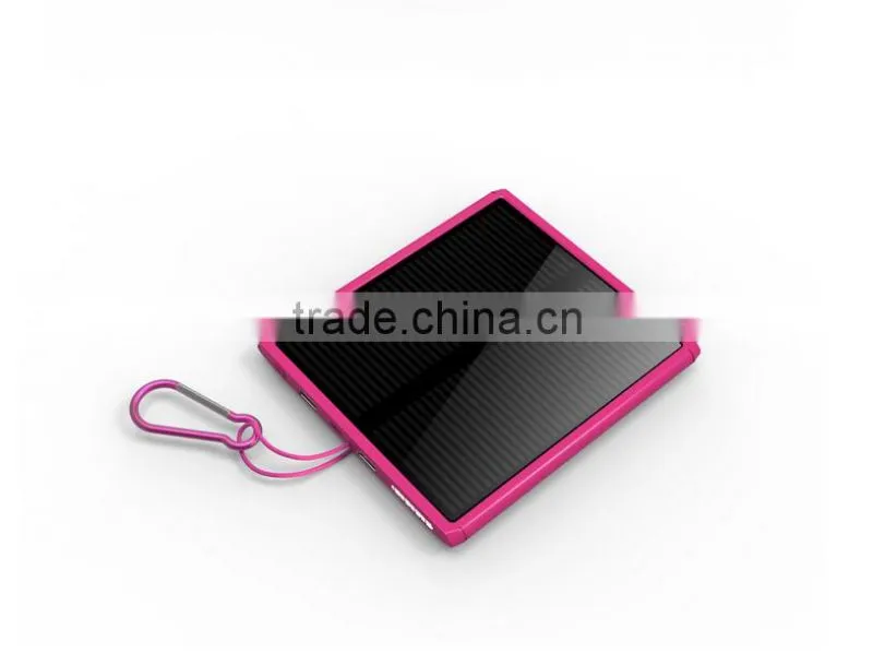 OEM factory China high capacity solar panel battery charger for mobile phone solar battery with keychain