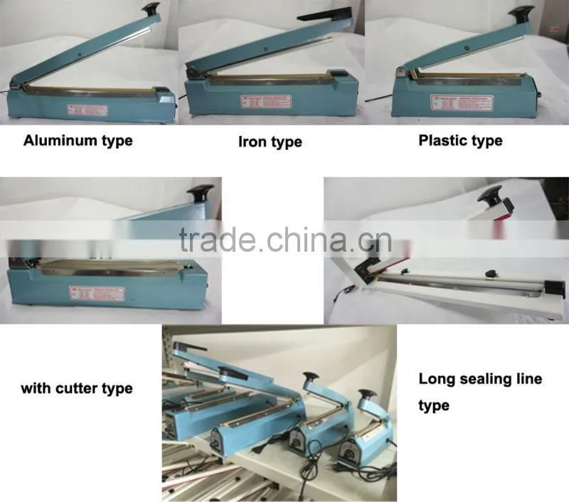 hand impulse bag sealer aluminum body