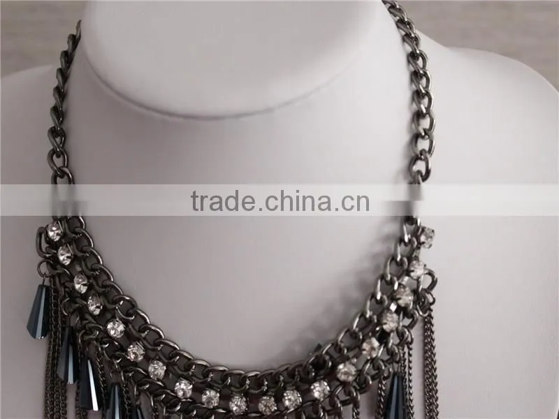 Fashion Bell Shape Jewelry Necklace, Crystal Necklaces Jewelry