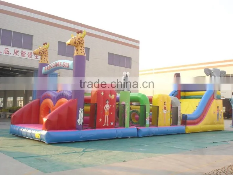 Commercial outdoor inflatable bouncer /inflatable slide bouncer /giant inflatable obstacle bouncer