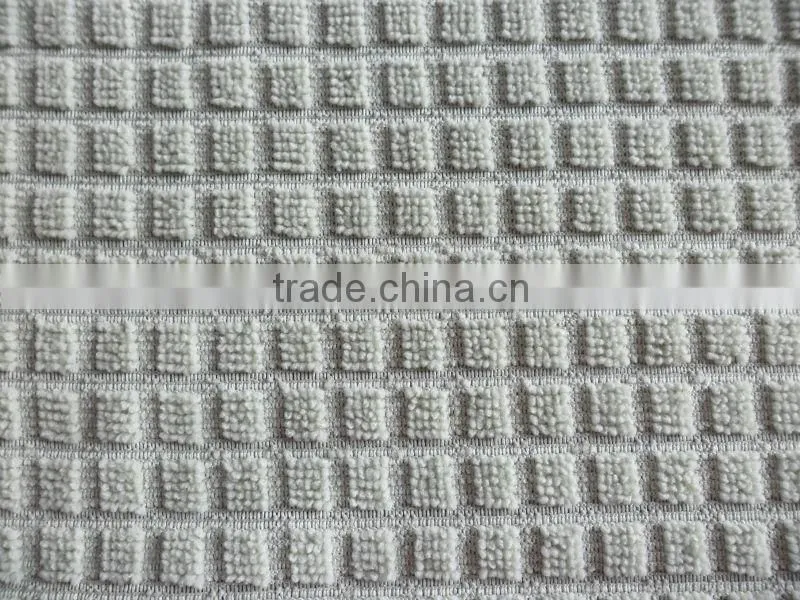 Microfibre cloth warp knitted square