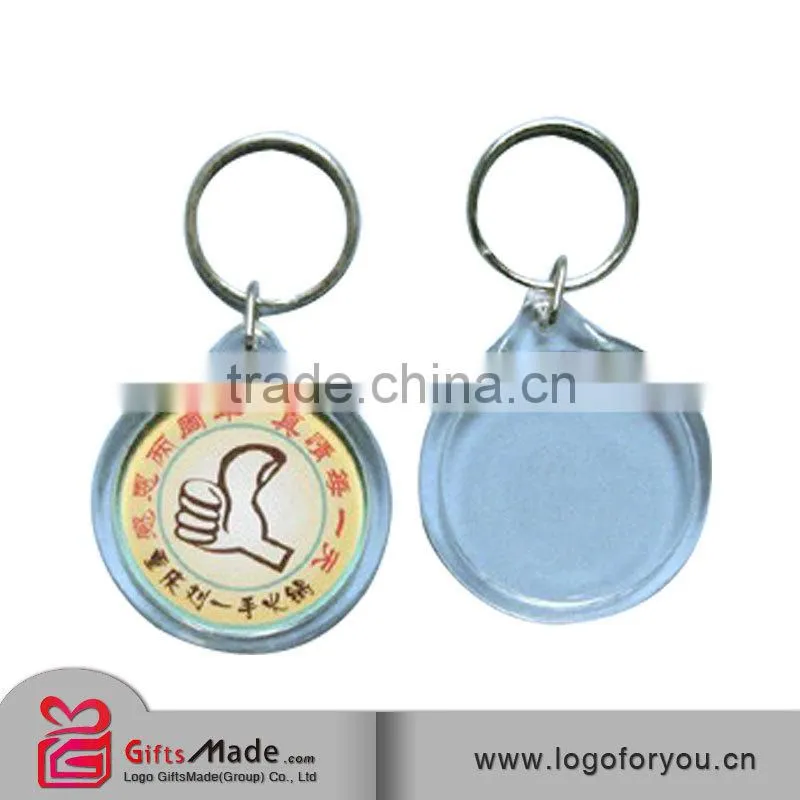 trade assurance supplier custom both sides clear acrylic photo keychain
