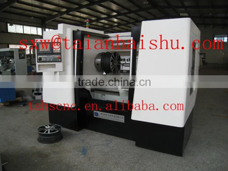 CNC lathe alloy wheel repair with touch probe