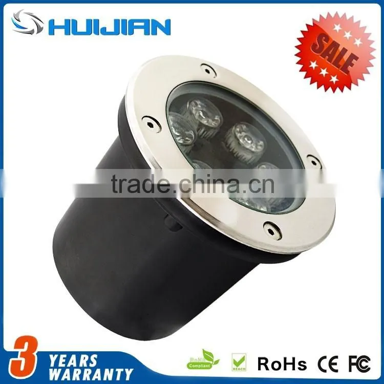 IP67 waterproof stainless steel cover Outdoor recessed floor 220Voltage LED Underground Lights 24W RGB