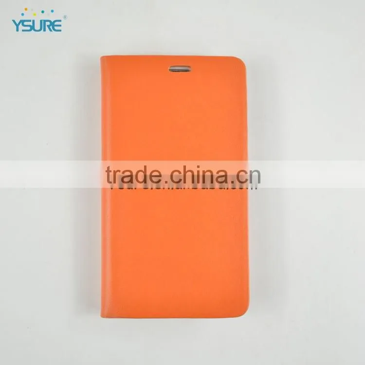 Wholesale new arrival orange slim flip cover for Wiko Darkside