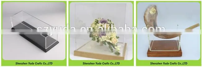 Printed logo holder cube for single watch, MDF block for watch display