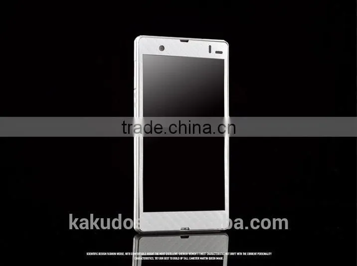 Factory Dropship Carbon Fiber Skin Stickers for Sony Xperia Z L36h