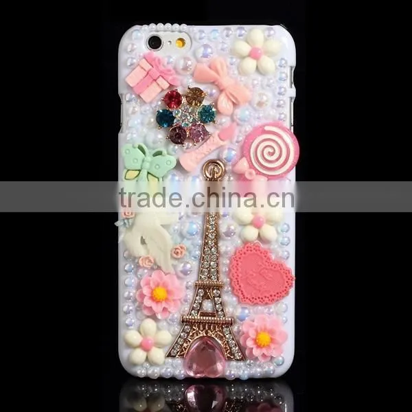 China wholesale 3D Crystal cell phone case for iphone 6,for apple case 6