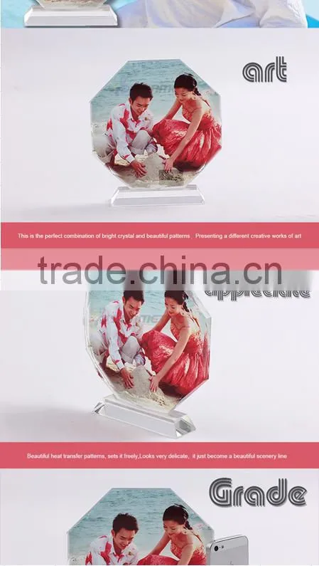 Yiwu Factory Sale Digital Crystal Framed Octagon Crystal