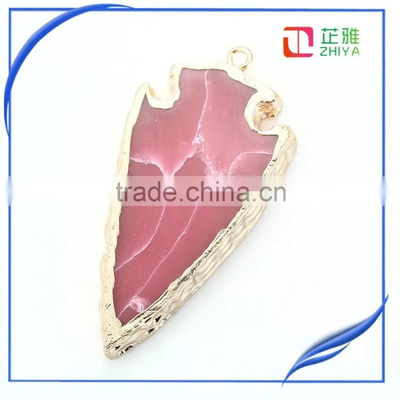 2016 wholesale pave stone druzy pendant, crystal quartz charming jewelry