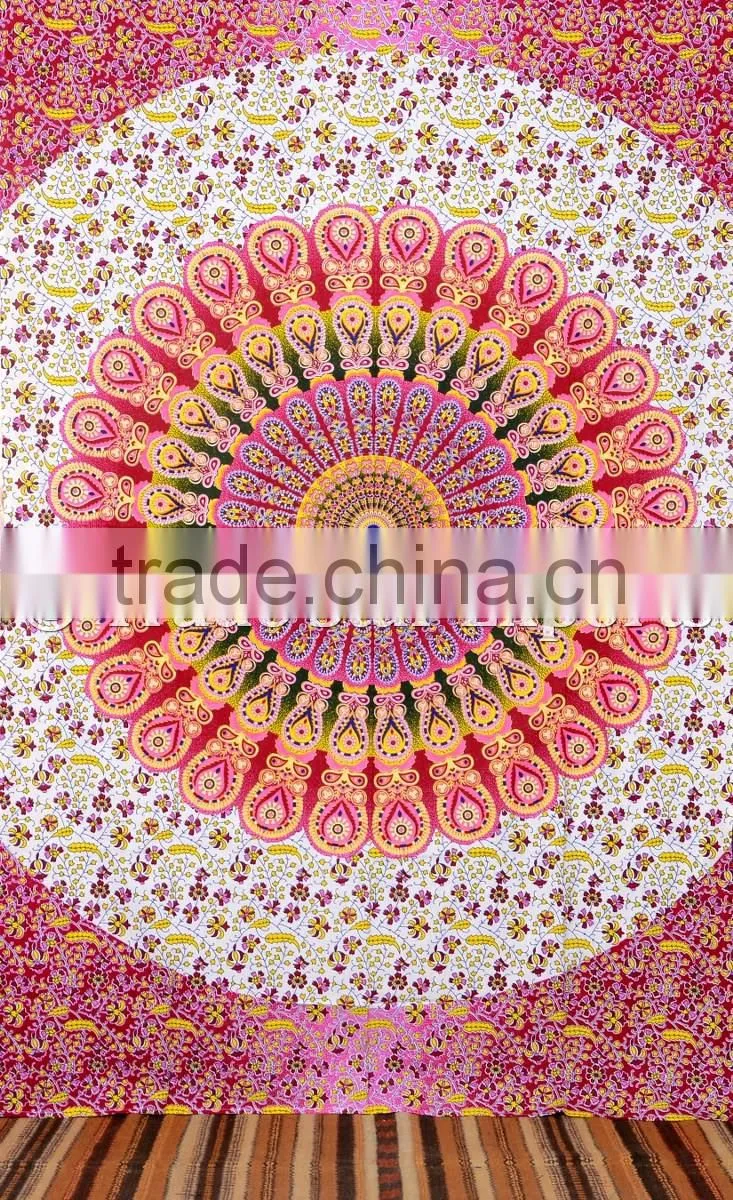 Gypsy Mandala Ethnic Boho Wall Hanging Hippie Cotton Tapestry