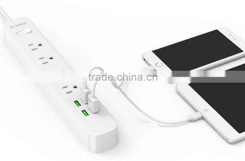 2015 HOT SALE ORICO OEM ODPC-4A4U surge protector with smart USB charger Power strip