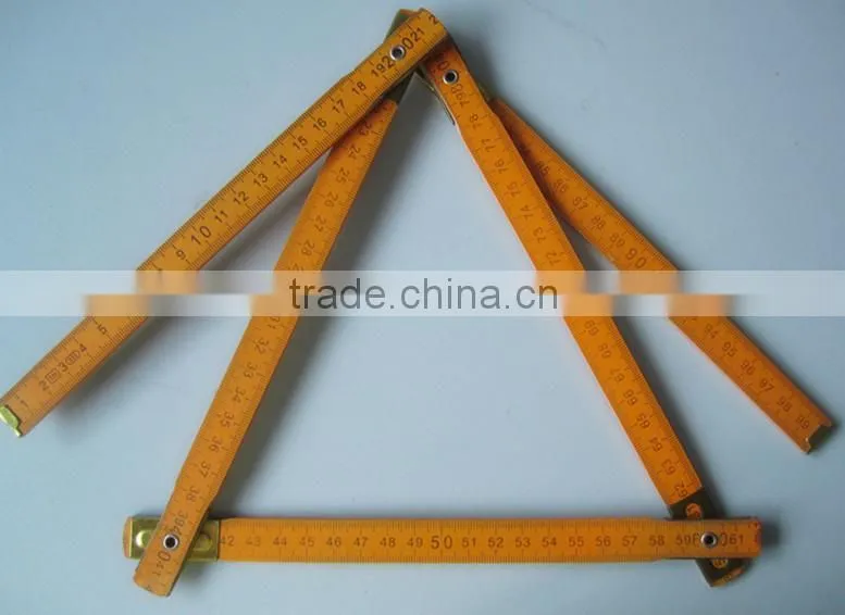 collapsible wood ruler,folding ruler