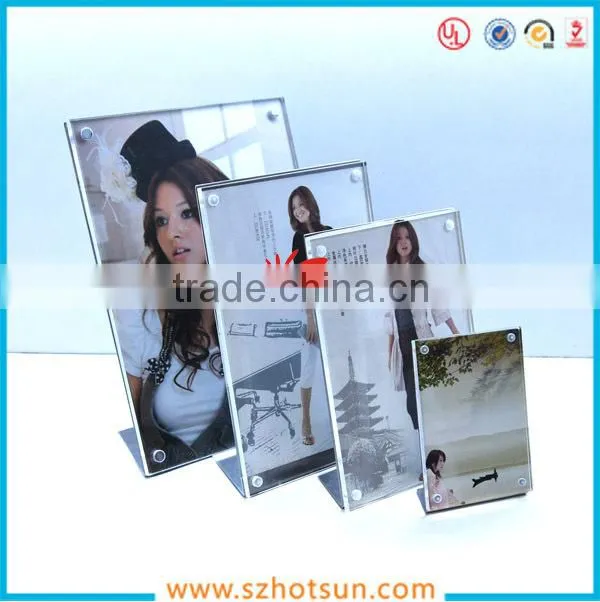 2016 acrylic wholesale photo frame high quality acrylic magnetic photo frame