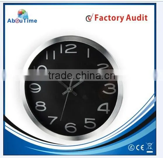 Round chiming New Design Large Round Metal handmade cheap Wall Clock industrial style