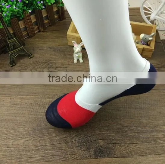 Socks Wholesale Wide red stripe No show socks,invisible socks China supplier