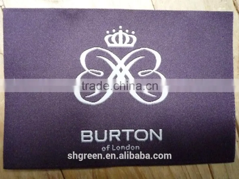 2016 hot sale making weaving clothing label,custom sewing on garment label