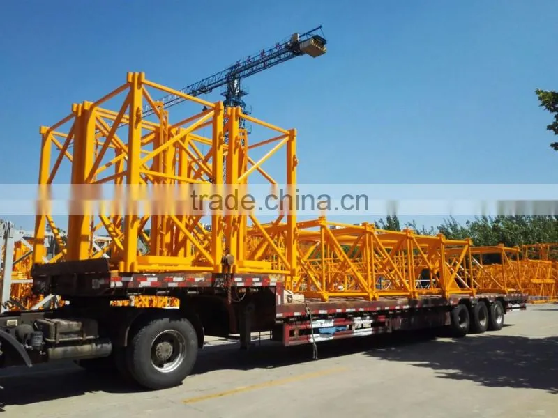 Hot sale luffing jib tower crane d125 5020