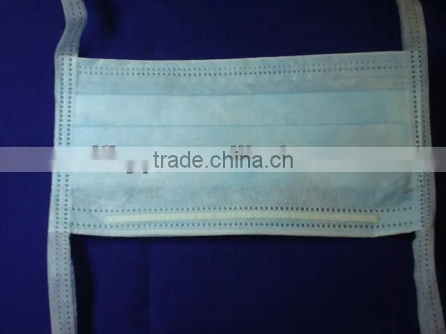 disposable tie on face mask