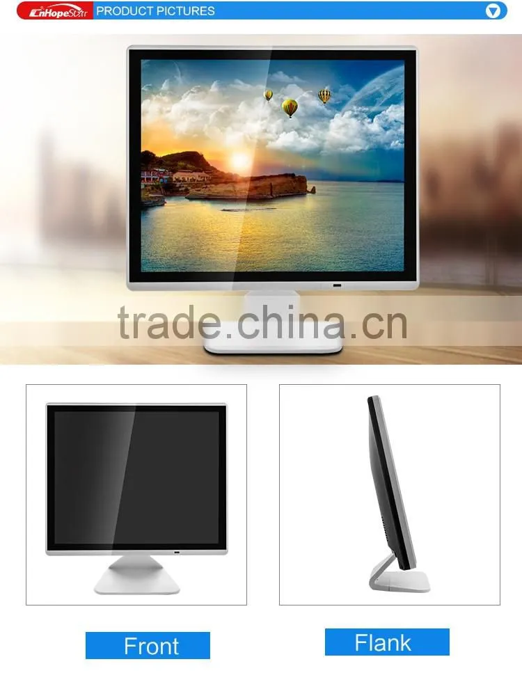Good quality 4:3 vga hdmi av tv usb input 15inch square lcd tv