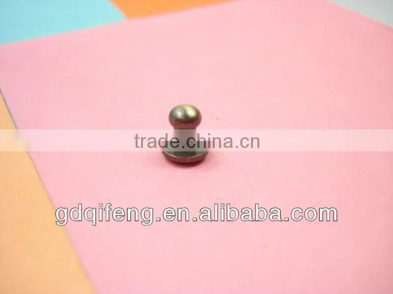 wheel for suitcase new design Decoration Handbag brass stud button 5mm