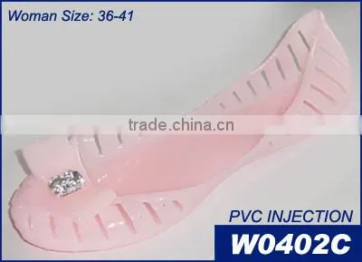 Clear Women Plastic Jelly Shoe Sandal