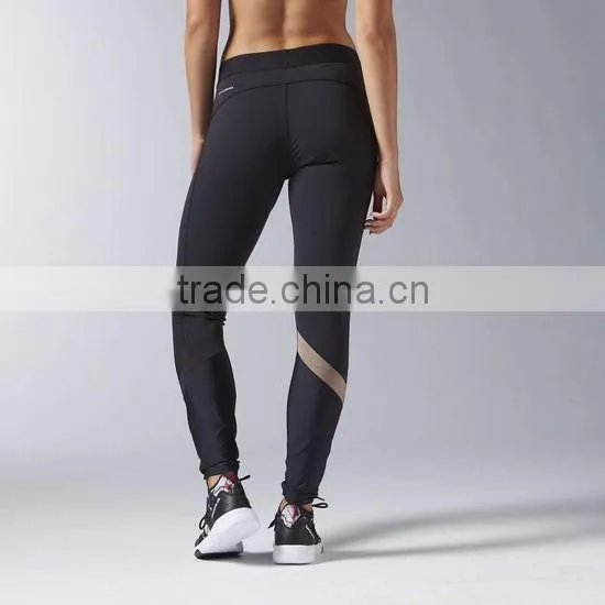 Nylon spandex seamless made by 4 needles and 6 threads womens high waist yoga pants