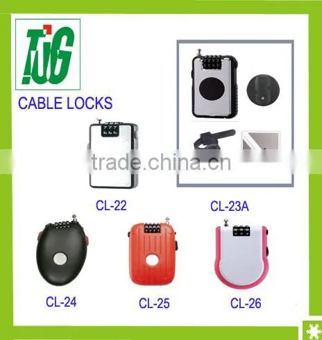 Retractable Cable lock, Bicycle Lock
