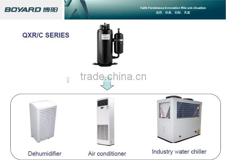 CE RoHS R134a rotary compressor for heat pump