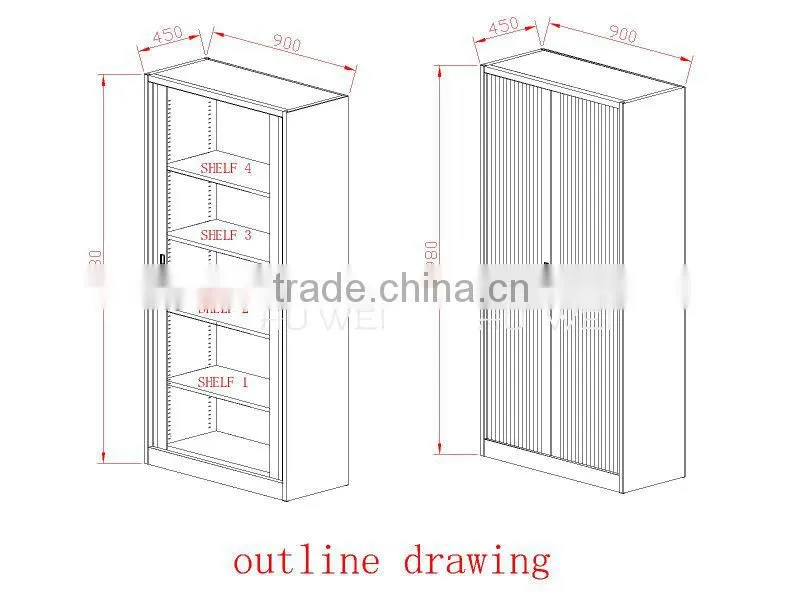 Hot sale Commerical steel Shutter door file cabinet