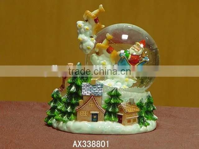 Plastic snow globe home decor promotion gifts polyresin craft Snow globe,oem craft