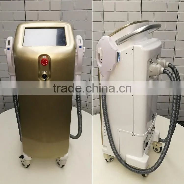 ce medical vertical 3 in 1 opt e-light Medical use germany skin solution hair removal laser shr korea ipl machine