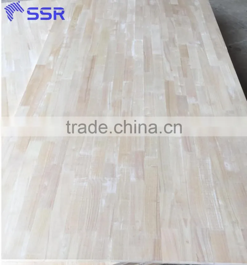 Rubber wood finger joint board for Europe market/rubber wood panel