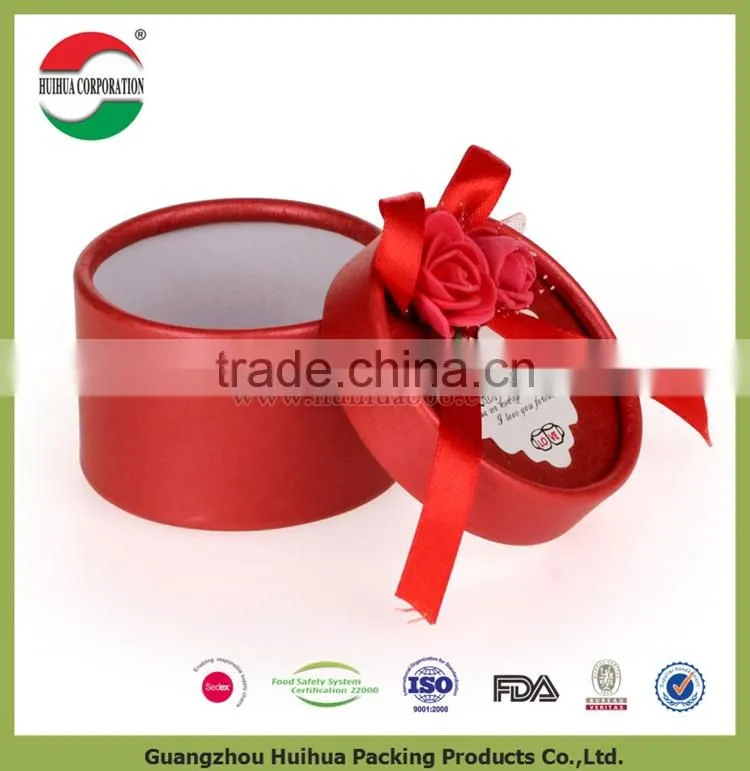 Customized round Cardboard paper gift box