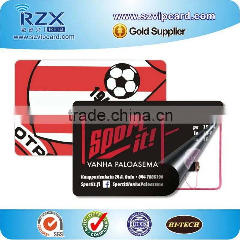 13.56Mhz HF chip plastic rfid access card for attendance system