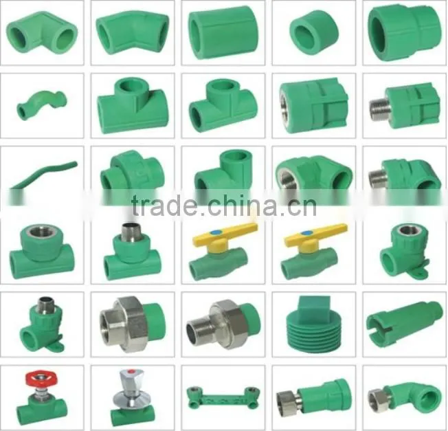 China PPR pipe and fitting plastic tube for hot and cold water