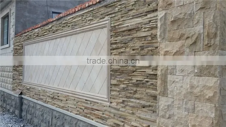 Natural Stone wall decoration Cultured Stone slate Facade Wall Tile Exterior Facade Tile