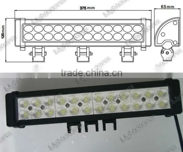 13.5" 72W LED WORK LIGHT SPOT FLOOD COMBO LAMP CAR TRUCK JEEP SUV ATV BOAT LIGHT BAR