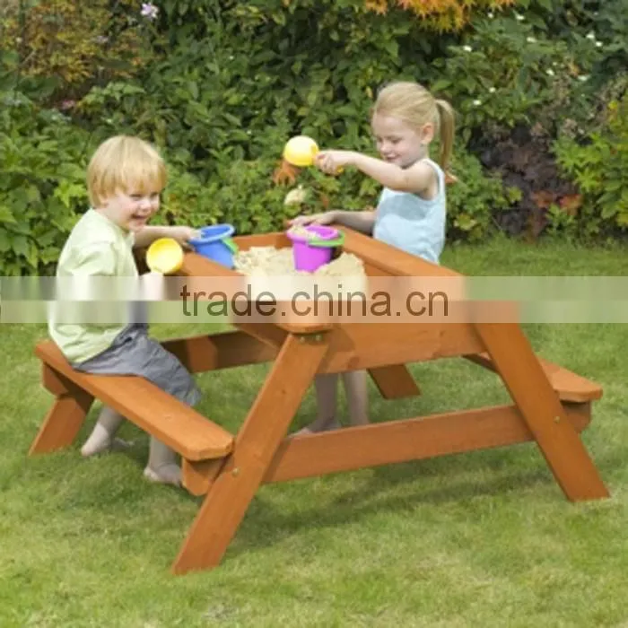 High Quality Outdoor Kids Children Wooden Picnic Table